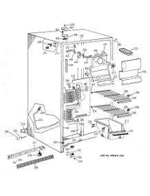 02 - Freezer Section parts for Ge Refrigerator TFT22JABBWW from AppliancePartsPros.com