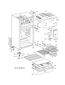 02 - Cabinet parts for Ge Refrigerator TBX16DABHRAA from AppliancePartsPros.com