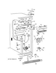 05 - Fresh Food Section parts for Ge Refrigerator TPX24PRBBWW from AppliancePartsPros.com
