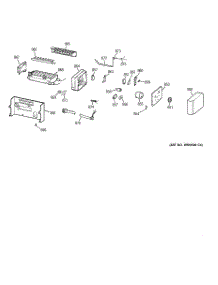 07 - Icemaker Wr30x0330 parts for Ge Refrigerator TPG21BRBBWW from AppliancePartsPros.com