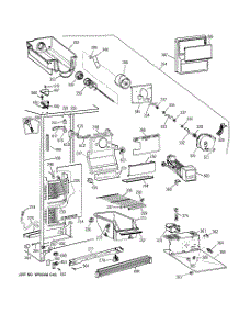 02 - Freezer Section parts for Ge Refrigerator MSZ20GWBBWW from AppliancePartsPros.com