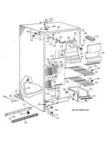 02 - Freezer Section parts for Ge Refrigerator MSG20GABBWW from AppliancePartsPros.com