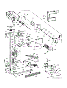 02 - Freezer Section parts for Ge Refrigerator MRSC20KWBBWH from AppliancePartsPros.com