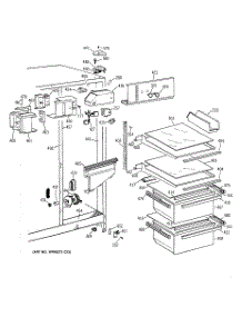 03 - Fresh Food Section parts for Ge Refrigerator MSZ20GABBWW from AppliancePartsPros.com