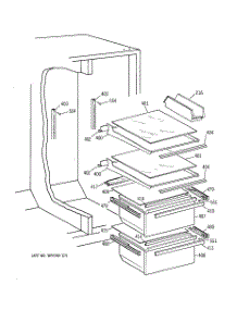04 - Fresh Food Section parts for Ge Refrigerator MST20GABBWW from AppliancePartsPros.com