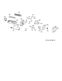 06 - Icemaker Wr30x0327 parts for Ge Refrigerator MRSC20KWBBAD from AppliancePartsPros.com