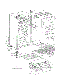 02 - Cabinet parts for Ge Refrigerator TBT18TABHRWW from AppliancePartsPros.com