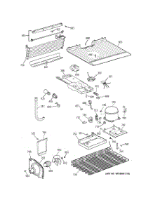 03 - Unit Parts parts for Ge Refrigerator TBT18TABHRWW from AppliancePartsPros.com