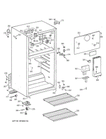 02 - Cabinet parts for Ge Refrigerator TBX18LYBHRWW from AppliancePartsPros.com