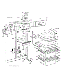 03 - Fresh Food Section parts for Ge Refrigerator TFK20JABBAA from AppliancePartsPros.com