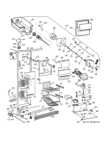 03 - Freezer Section parts for Ge Refrigerator TPG21PRBBWW from AppliancePartsPros.com