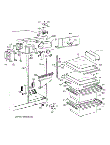03 - Fresh Food Section parts for Ge Refrigerator TFZ20JABBWW from AppliancePartsPros.com
