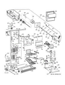 03 - Freezer Section parts for Ge Refrigerator TPG21KRBBWS from AppliancePartsPros.com