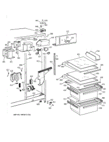 03 - Fresh Food Section parts for Ge Refrigerator TFZ20JRBBWW from AppliancePartsPros.com