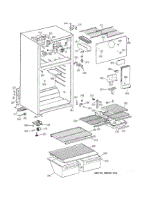 02 - Cabinet parts for Ge Refrigerator TBX18SYBHRAA from AppliancePartsPros.com