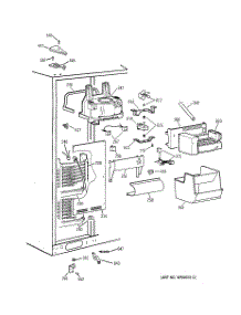 03 - Freezer Section parts for Ge Refrigerator TPX24SIBBBS from AppliancePartsPros.com