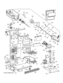 03 - Freezer Section parts for Ge Refrigerator TFJ22PRBBWW from AppliancePartsPros.com