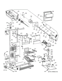 03 - Freezer Section parts for Ge Refrigerator TPX21BRBBBB from AppliancePartsPros.com