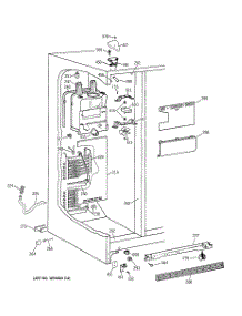 03 - Freezer Section parts for Ge Refrigerator TFX22GRBBWW from AppliancePartsPros.com