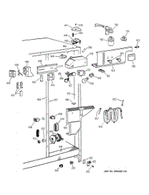 03 - Fresh Food Section parts for Ge Refrigerator MSX25DPBBWW from AppliancePartsPros.com