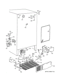 05 - Unit Parts parts for Ge Refrigerator MSX25DPBBWW from AppliancePartsPros.com