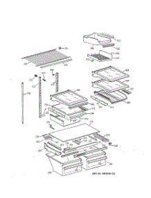 04 - Shelf Parts parts for Ge Refrigerator TBG19PABPRWW from AppliancePartsPros.com