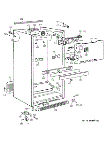 03 - Cabinet parts for Ge Refrigerator MTG18GABPRWW from AppliancePartsPros.com