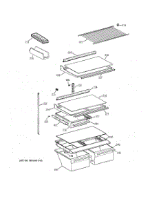 04 - Shelves parts for Ge Refrigerator MTG18GABPRWW from AppliancePartsPros.com