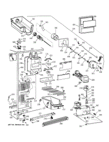 03 - Freezer Section parts for Ge Refrigerator TFX25ZRBBWW from AppliancePartsPros.com