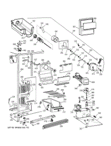 02 - Freezer Section parts for Ge Refrigerator TFG22JRBBWH from AppliancePartsPros.com