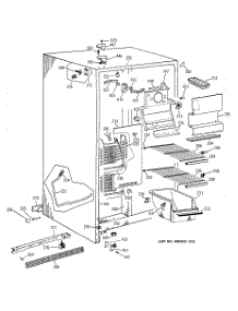 02 - Freezer Section parts for Ge Refrigerator TFG20JABBWW from AppliancePartsPros.com