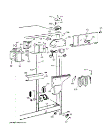 04 - Fresh Food Section parts for Ge Refrigerator TFG25PEBBWH from AppliancePartsPros.com