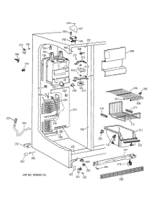 03 - Freezer Section parts for Ge Refrigerator TFX25PABBWW from AppliancePartsPros.com