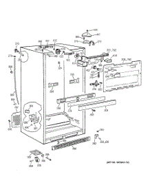 04 - Cabinet Parts parts for Ge Refrigerator TBX25PRYPRBB from AppliancePartsPros.com