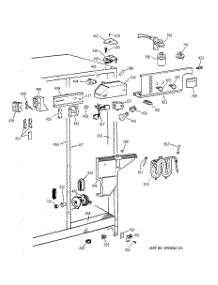 04 - Fresh Food Section parts for Ge Refrigerator TFX22ZPBBWW from AppliancePartsPros.com