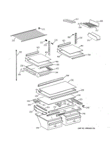 04 - Shelf Parts parts for Ge Refrigerator TBT21IABNRWW from AppliancePartsPros.com