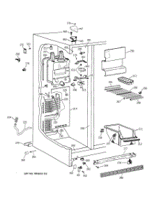 03 - Freezer Section parts for Ge Refrigerator TFX25ZABBAA from AppliancePartsPros.com