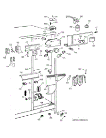 04 - Fresh Food Section parts for Ge Refrigerator TFX25ZPBBWW from AppliancePartsPros.com