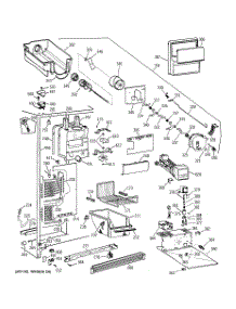 04 - Freezer Section parts for Ge Refrigerator TFX22VRBBAA from AppliancePartsPros.com
