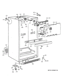 03 - Cabinet parts for Ge Refrigerator TBT21IABNRAA from AppliancePartsPros.com