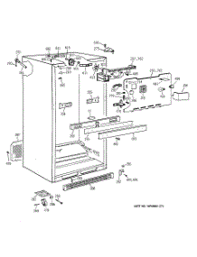 03 - Cabinet parts for Ge Refrigerator TBH19ZABNRWW from AppliancePartsPros.com