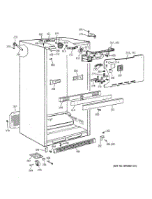 03 - Cabinet parts for Ge Refrigerator TBT24JABNRAA from AppliancePartsPros.com