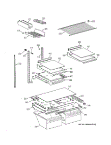 04 - Shelf Parts parts for Ge Refrigerator TBT24JABNRAA from AppliancePartsPros.com