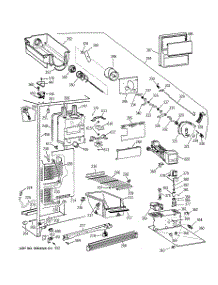 04 - Freezer Section parts for Ge Refrigerator TFX22ZRBBAA from AppliancePartsPros.com