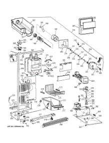 03 - Freezer Section parts for Ge Refrigerator TFX25VPBBAA from AppliancePartsPros.com