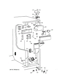 05 - Fresh Food Section parts for Ge Refrigerator TFX22JABBWW from AppliancePartsPros.com