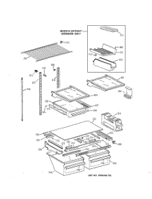 04 - Shelf Parts parts for Ge Refrigerator TBX19VABLRWW from AppliancePartsPros.com