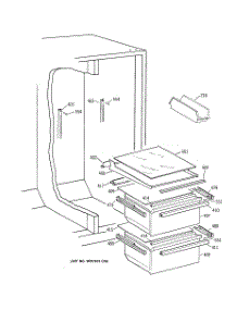 08 - Fresh Food Section parts for Ge Refrigerator TFX20JRBBAA from AppliancePartsPros.com