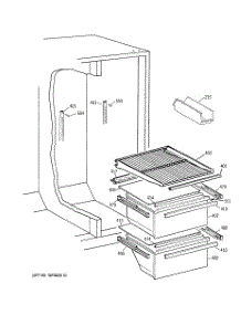 06 - Fresh Food Section parts for Ge Refrigerator TFX20SABBAA from AppliancePartsPros.com