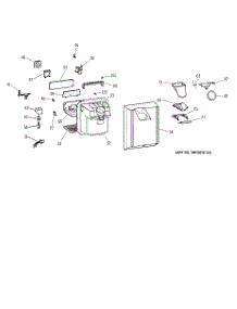 02 - Dispenser parts for Ge Refrigerator TFX22CRBBAA from AppliancePartsPros.com